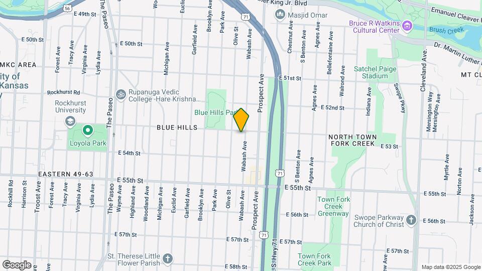 5308 Wabash Ave Map and Location Details