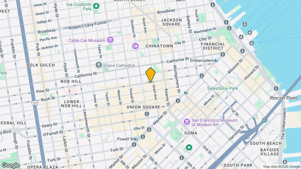513-519 Bush St Mapa y Detalles de la Ubicación
