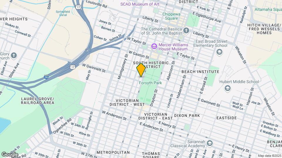 106 W Gwinnett St Mapa y Detalles de la Ubicación