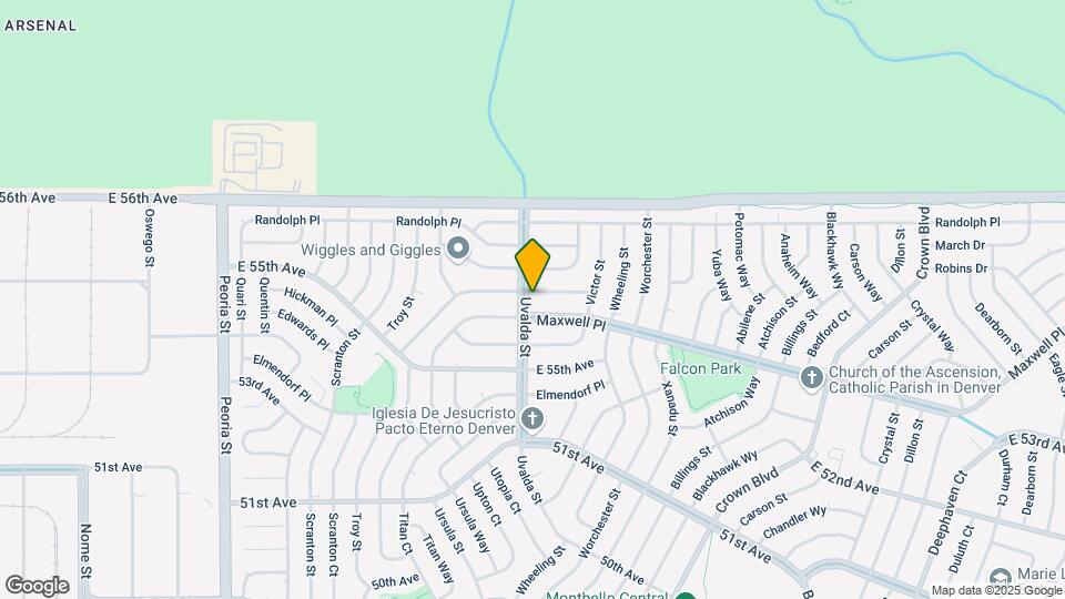 13102 Olmsted Pl Map and Location Details