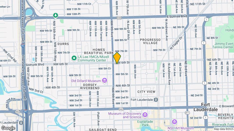 537 NW 8th Ave Map and Location Details