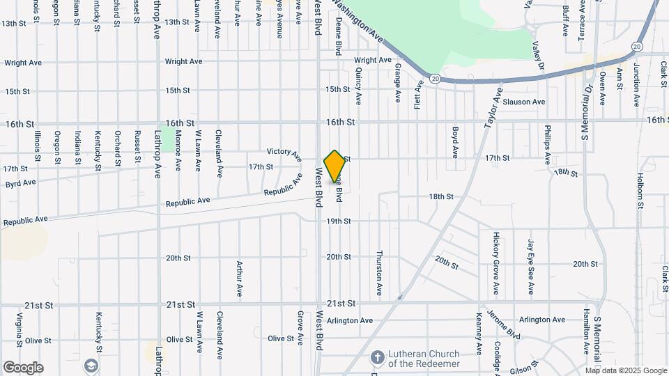 1742 Deane Blvd-Unit -lower Map and Location Details