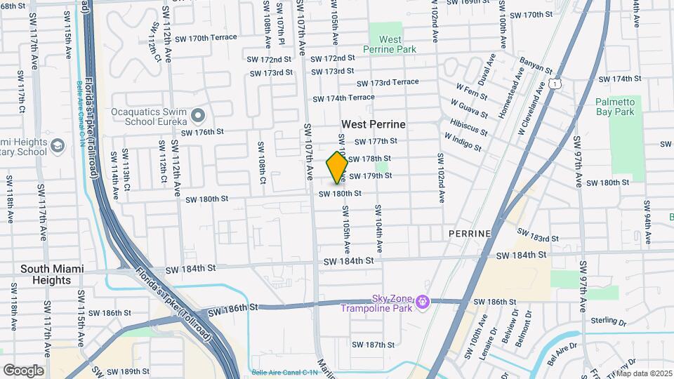10521 SW 180th St Map and Location Details