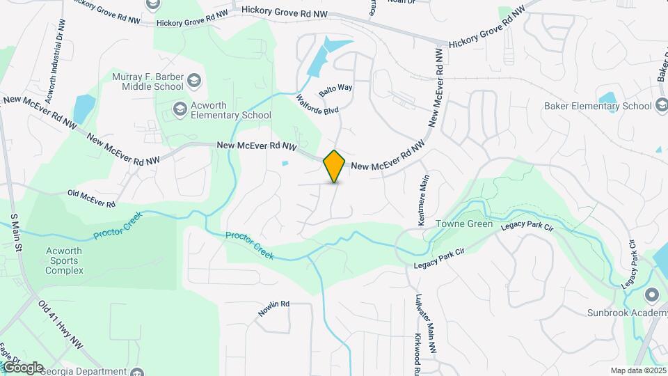 3201 McEver Woods Trail Map and Location Details