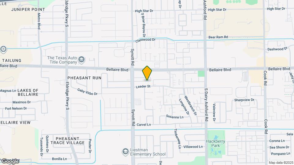13119 S Bellaire Estates Dr Map and Location Details