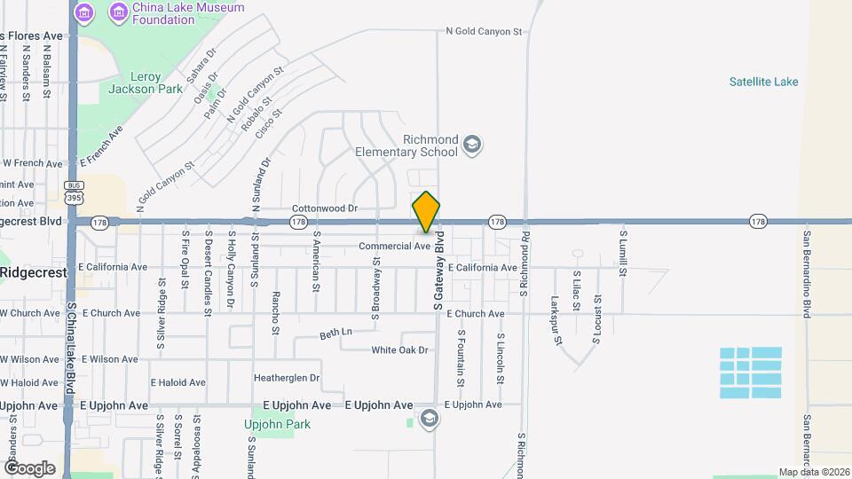 832 Commercial Ave Map and Location Details