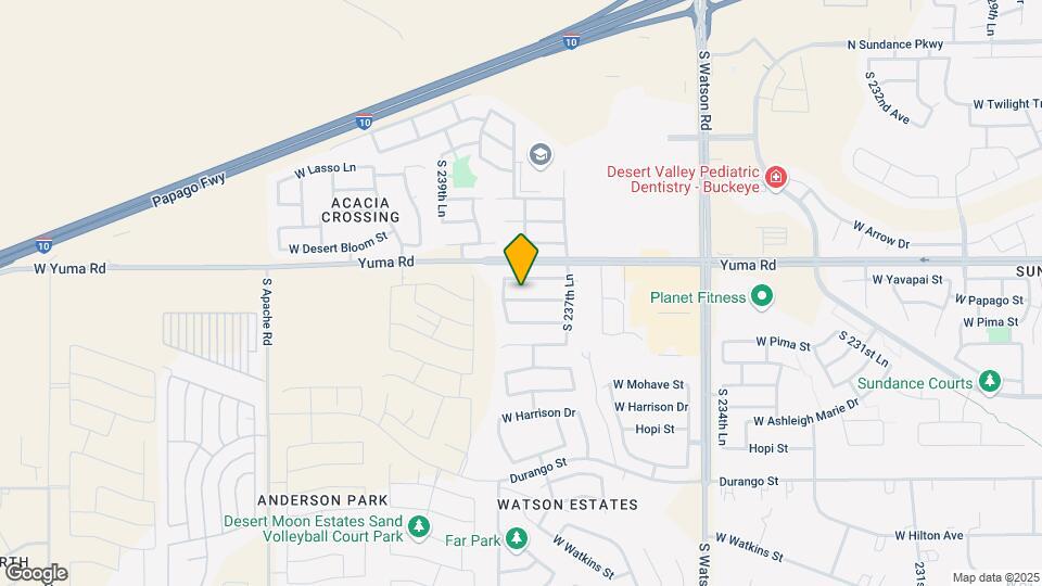 23844 W Papago St Map and Location Details