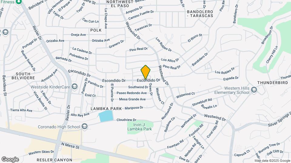6627 Escondido Dr Map and Location Details