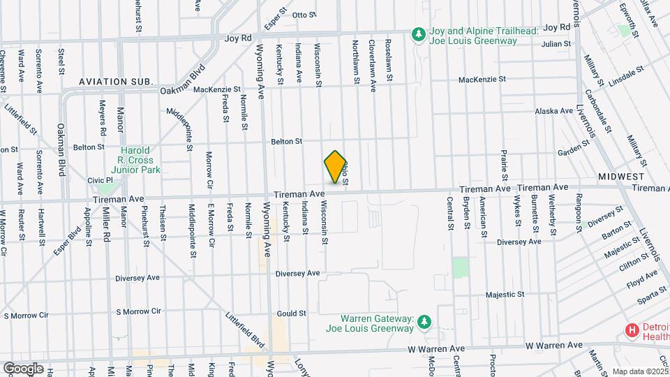 8528 Tireman St Map and Location Details