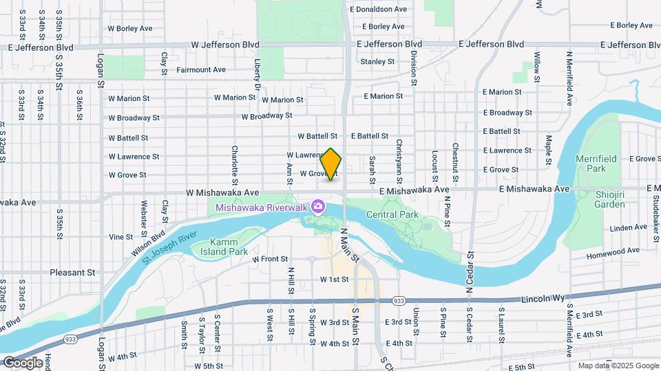 126 W Mishawaka Ave Map and Location Details