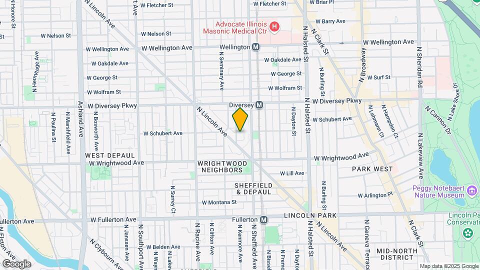 2719 N Kenmore Ave Mapa y Detalles de la Ubicación