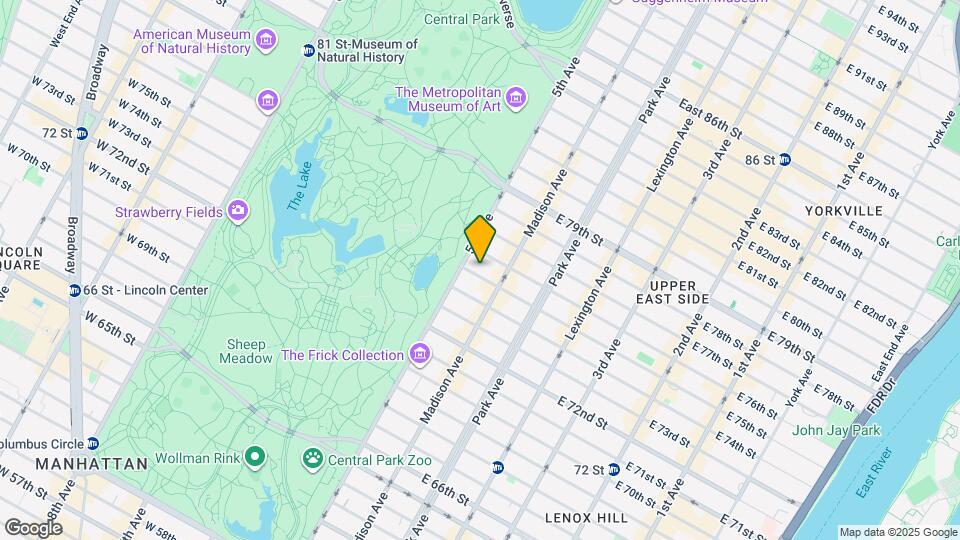 5 E 75th St Map and Location Details