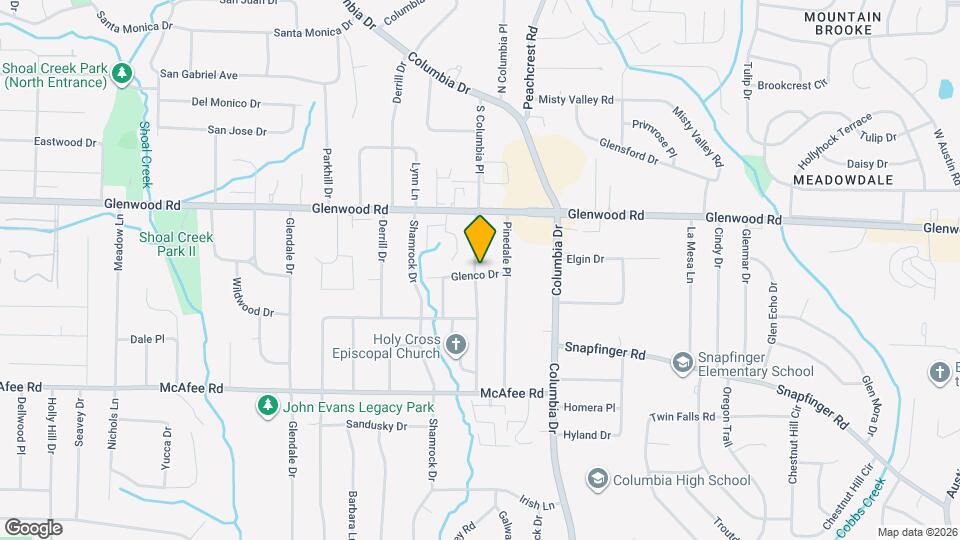 3314 Glenco Dr Map and Location Details