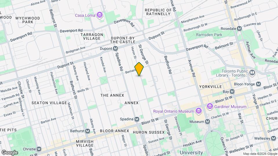 586 Huron St Map and Location Details