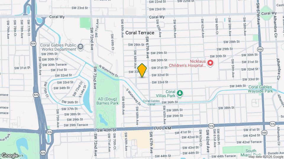 6746 SW 32nd Terrace Map and Location Details