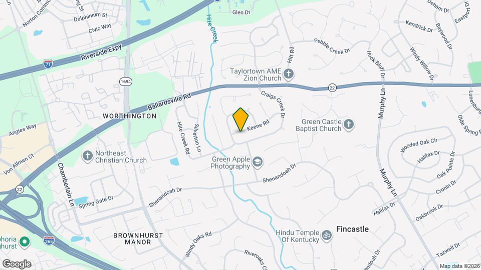 10904 Keene Rd Map and Location Details