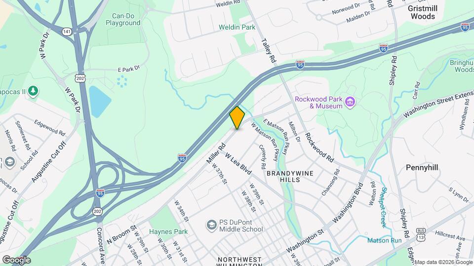 Brandywine Hills Apartment Map and Location Details