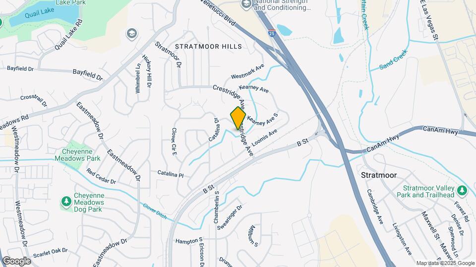 614 Crestridge Ave Map and Location Details