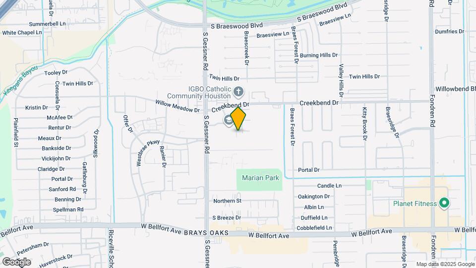 10871 Braes Bend Dr Map and Location Details