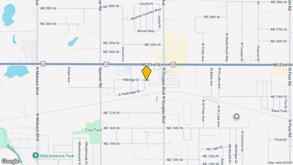 2008 Midridge Dr Map and Location Details