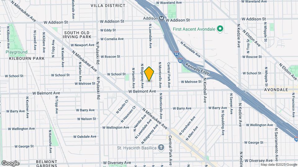 3228 N Lawndale Ave Map and Location Details