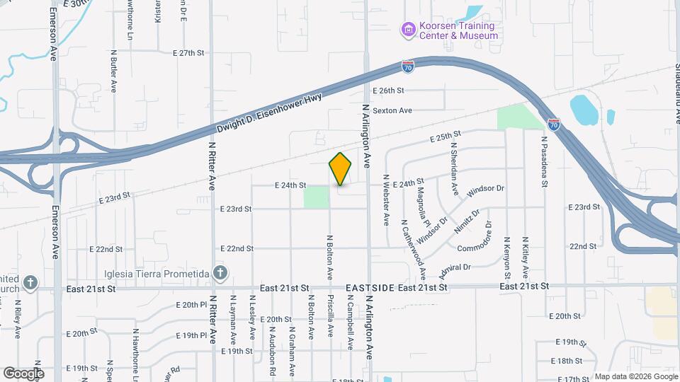 5915 E 24th St Map and Location Details