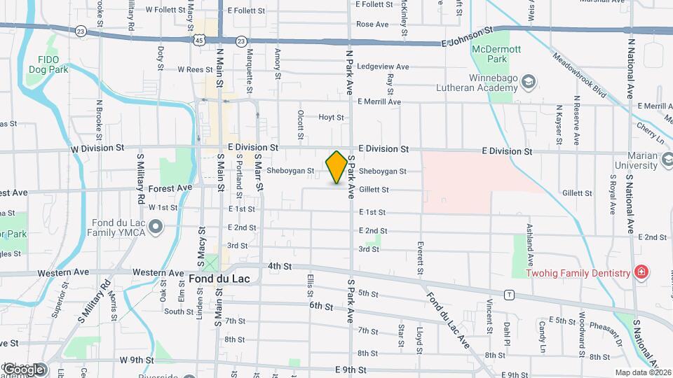 180 Gillett St Mapa y Detalles de la Ubicación