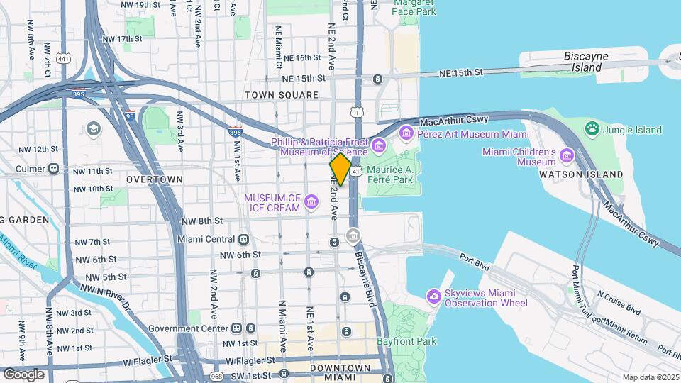 900 Biscayne, Unit 2807 Map and Location Details
