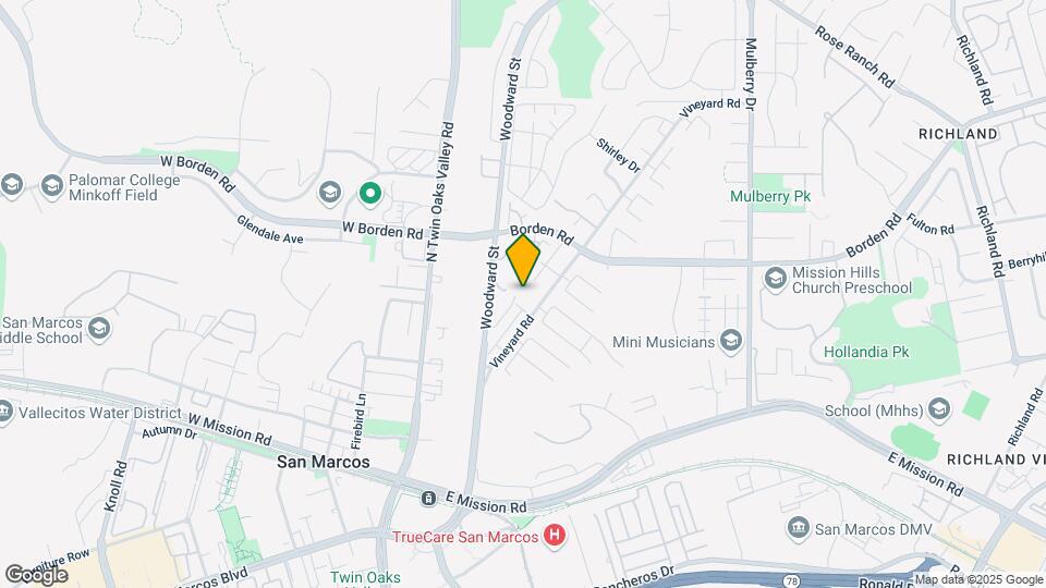 580-582 Vineyard Rd Map and Location Details