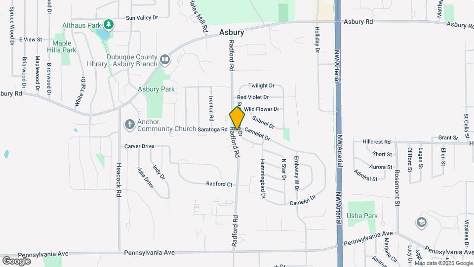 2199 Sunnyslope Dr Map and Location Details