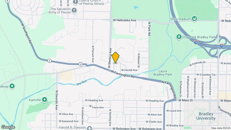 1328 N Stever Ave Map and Location Details