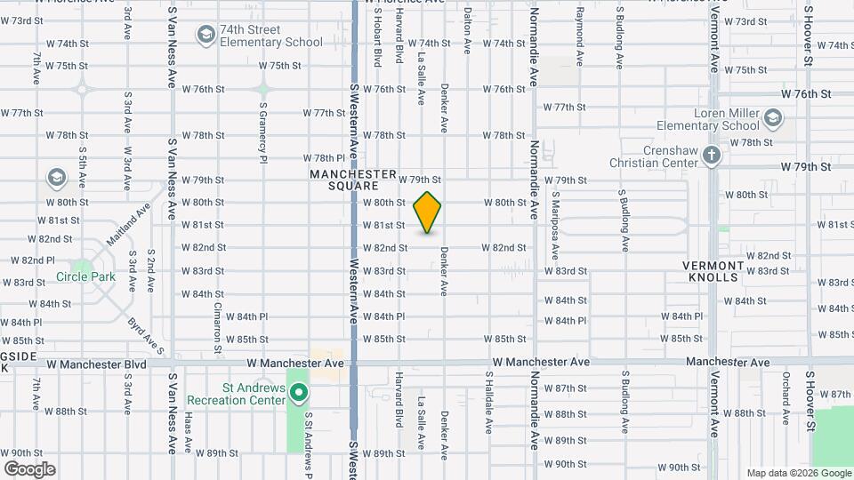 1625 W 82nd St Map and Location Details