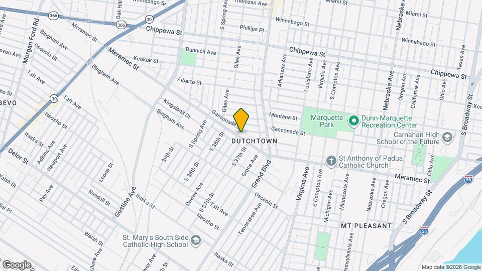 3723 Meramec St, Unit 2 Map and Location Details