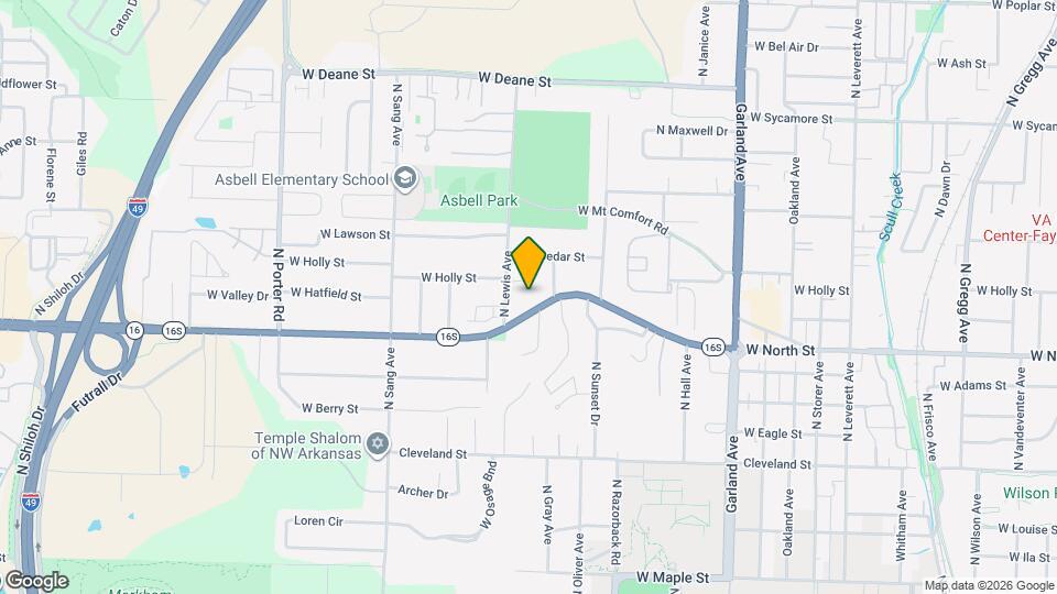 1616 W Wedington Dr Map and Location Details