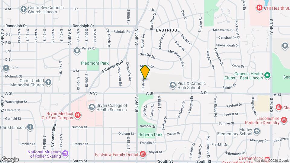 1300 Eastridge Dr Map and Location Details