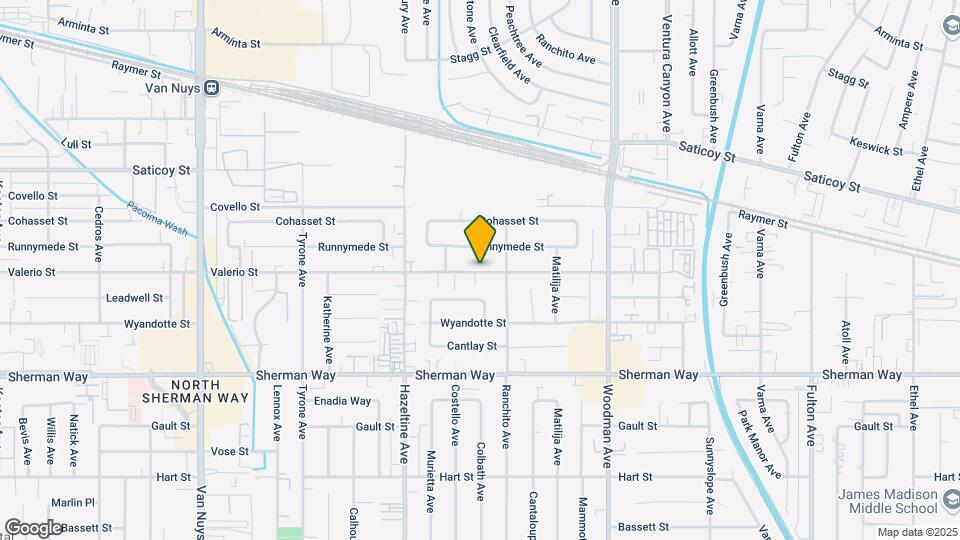 13933 Valerio St Map and Location Details