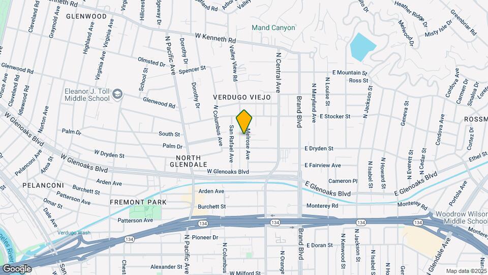 1117 Melrose Ave Map and Location Details