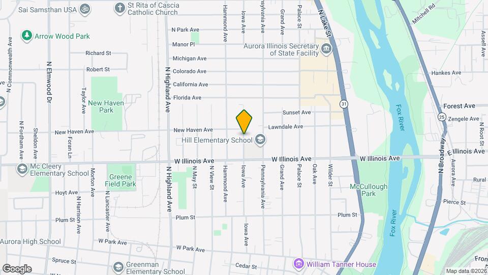739 Iowa Ave Map and Location Details