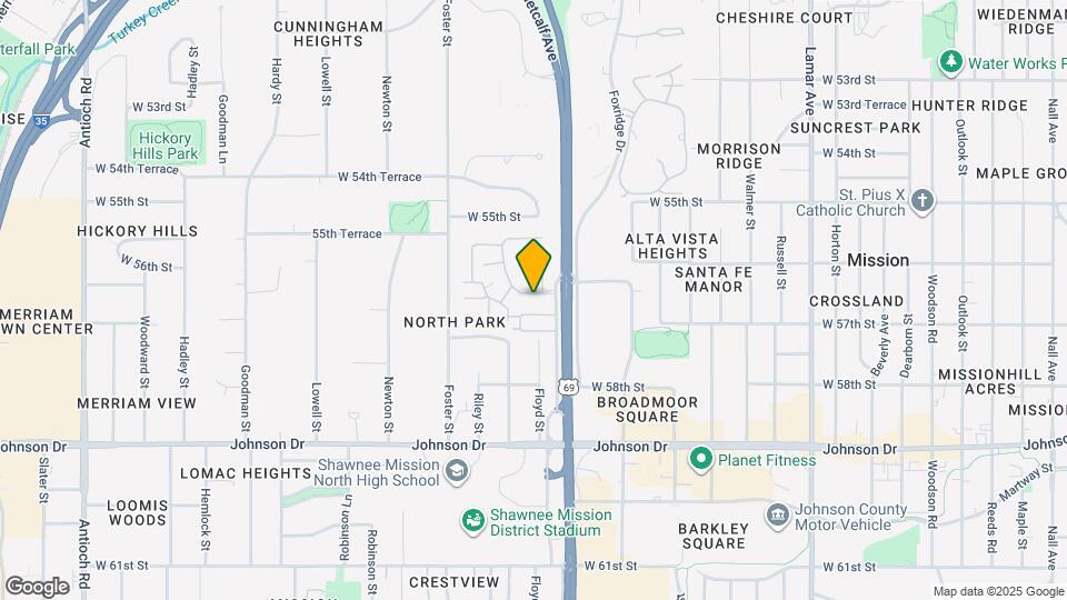 7209 W 56th Terrace Mapa y Detalles de la Ubicación