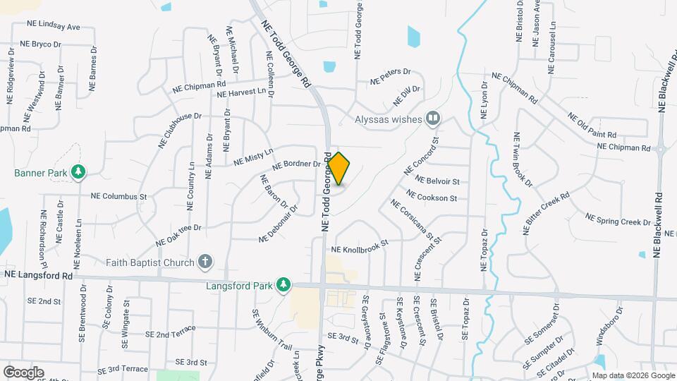 1804 NE Gatewood Dr Map and Location Details