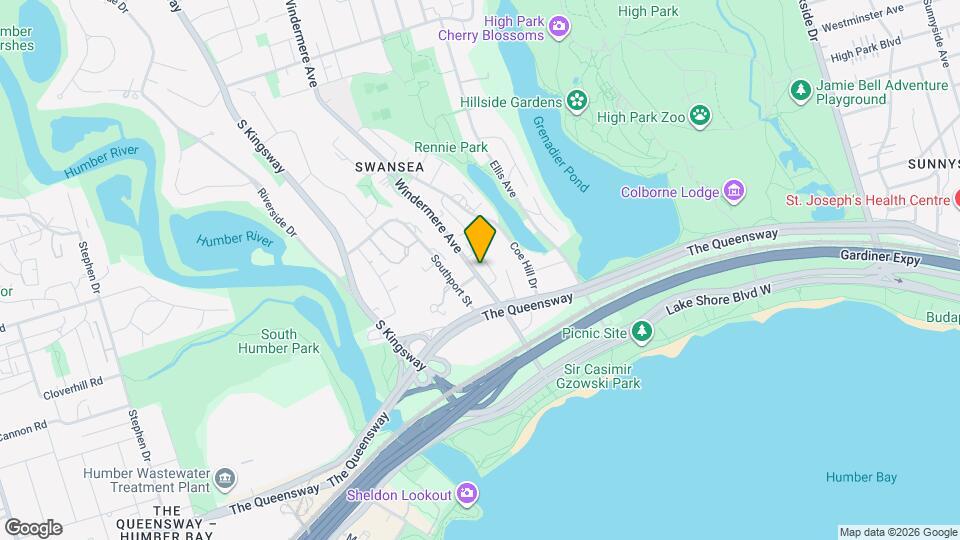 39 Windermere Ave, Unit Bsmt Map and Location Details
