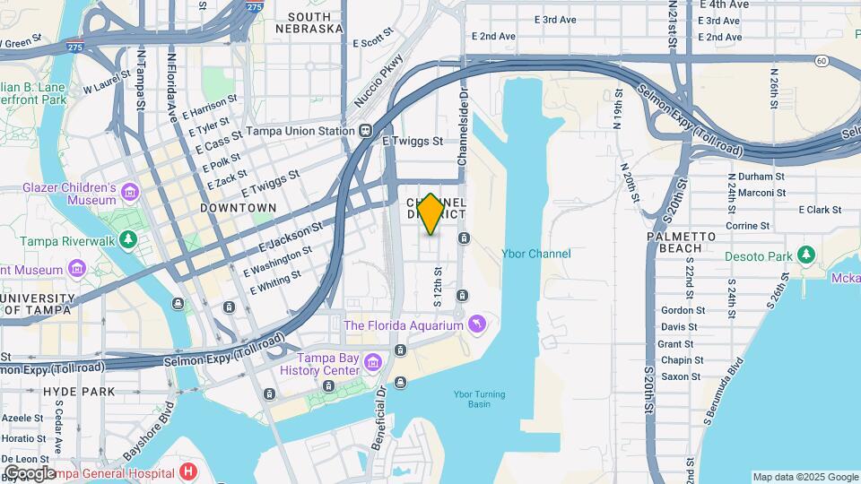 SkyHouse Channelside Mapa y Detalles de la Ubicación