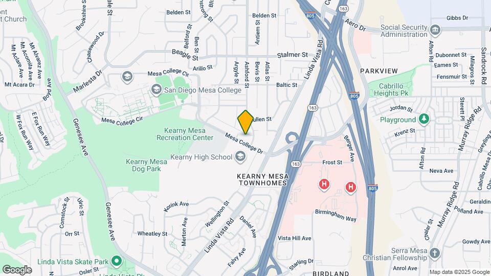 7440 Mesa College Dr Map and Location Details