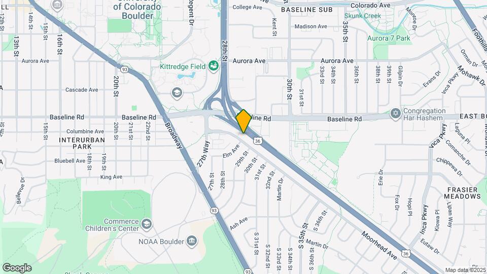 2887 Moorhead Ave Map and Location Details