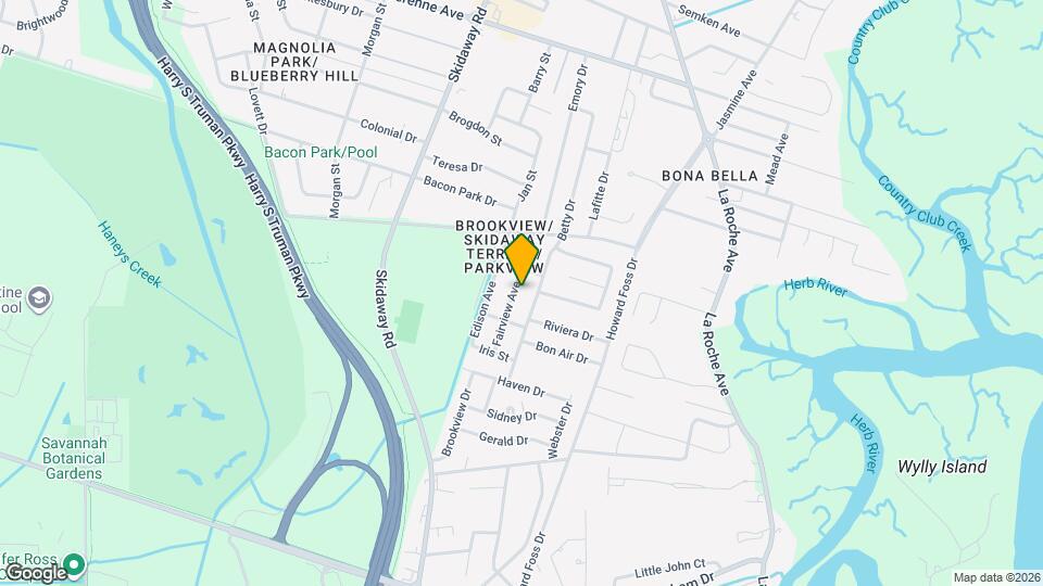 5908 Fairview Ave Map and Location Details