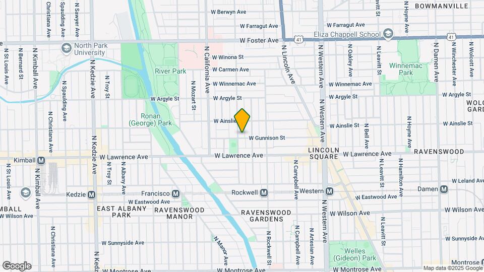 4841 N Washtenaw Ave Map and Location Details