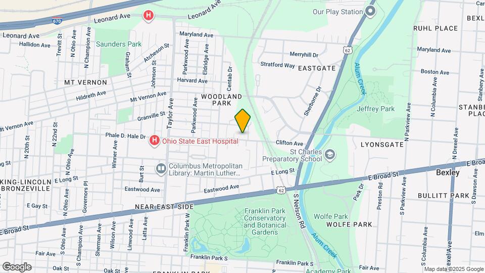 1738 Clifton Ave Map and Location Details