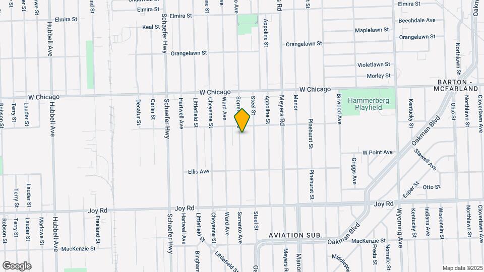 9248 Sorrento Ave Map and Location Details