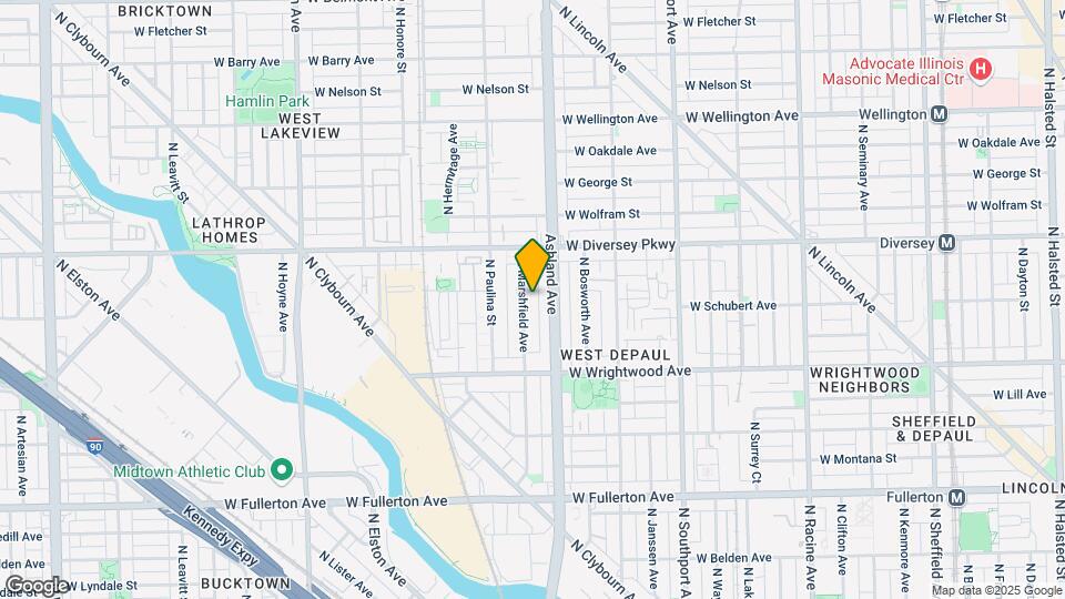 2711 N Marshfield Ave Map and Location Details