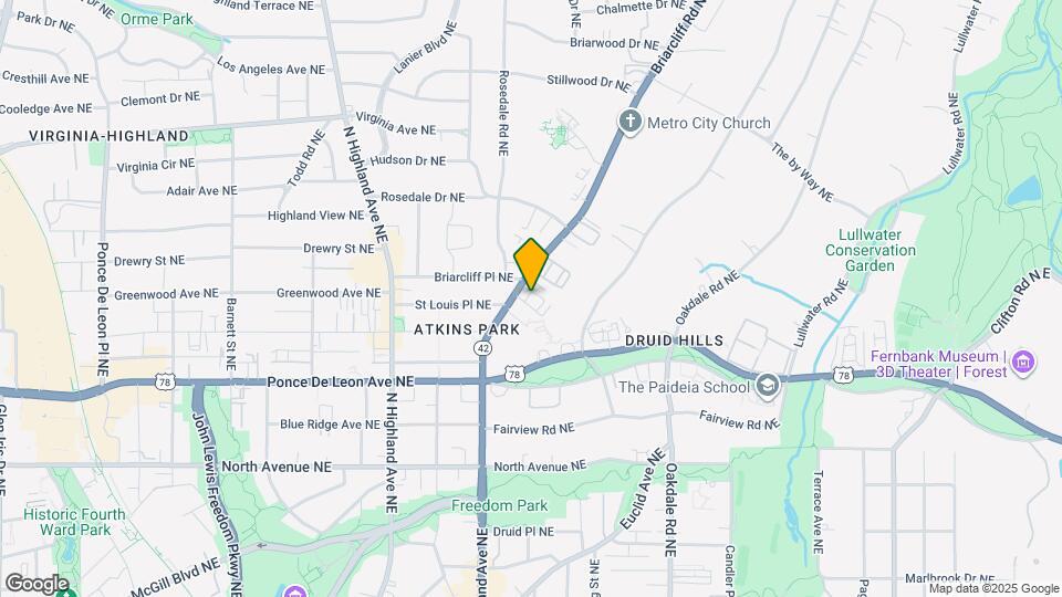 805 Virginia Park Cir NE Map and Location Details